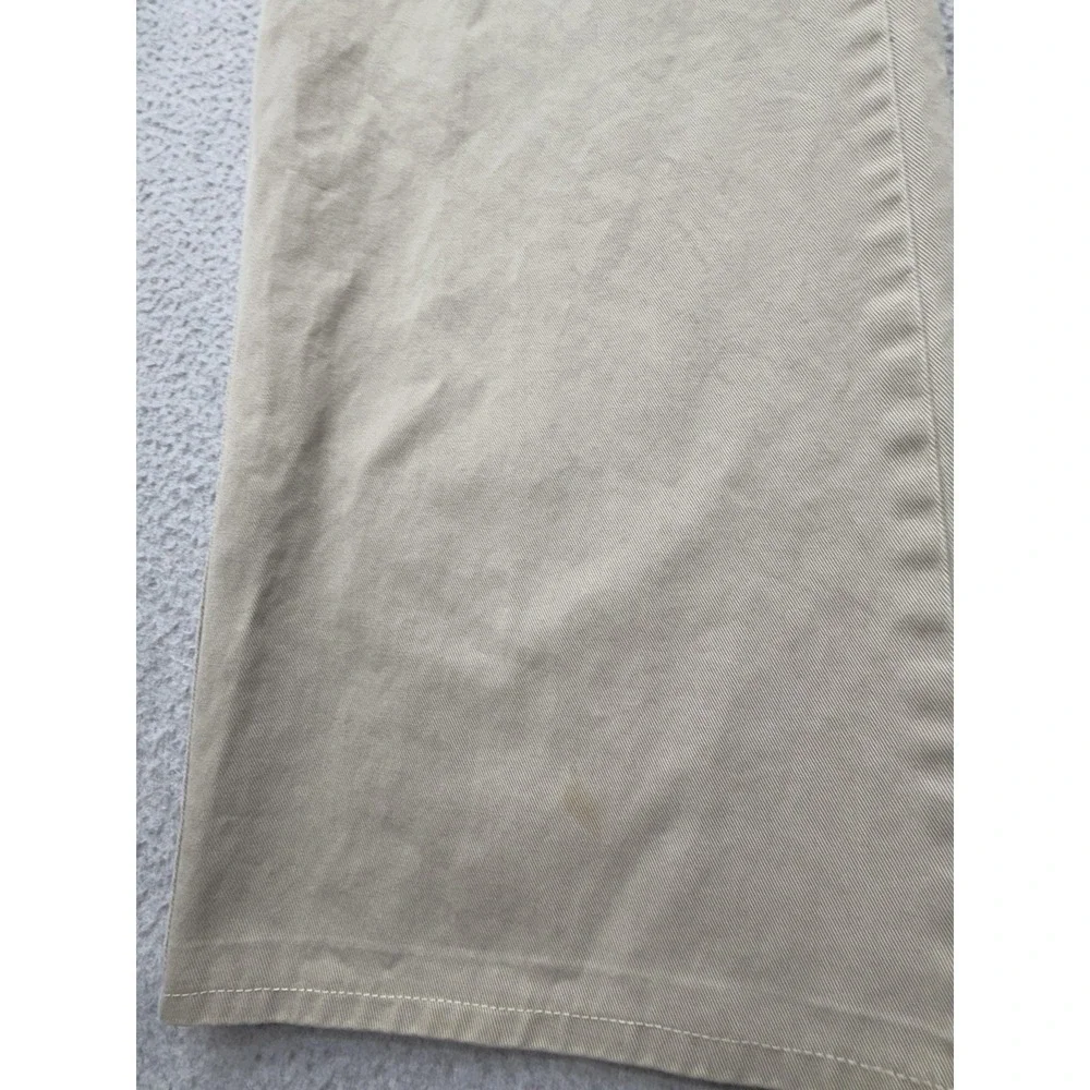 J.Crew Pants Mens 34x30 Beige Bootcut Chino Regular Fit Casual Vtg - Picture 3 of 16